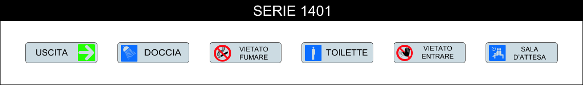 cartelli indicazioni serie 1401